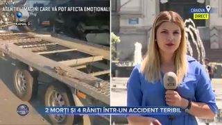2 Morți și 4 răniți &icirc;ntr-un accident teribil