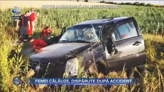 Femei călăuze, dispărute după accident