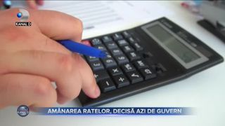 Am&acirc;narea ratelor, decisă azi de Guvern