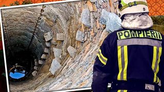 VIDEO - O femeie de 80 de ani a fost scoasă la limită dintr-o fântână