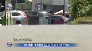 Căzuți pe stradă &icirc;n plin cod roșu