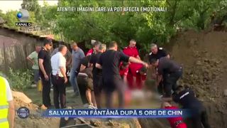 Salvată din f&acirc;nt&acirc;nă după 5 ore de chin