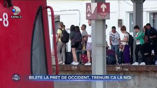 Bilete la preț de Occident, trenuri ca la noi