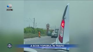 A scos toporul in trafic