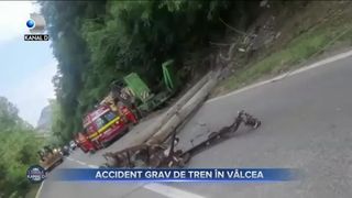 Accident grav de tren în Vâlcea
