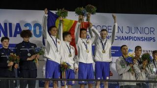 O nouă prestație fabuloasă a lui David Popovici. România a câștigat medalia de aur la proba de la ștafetă 4x100m liber