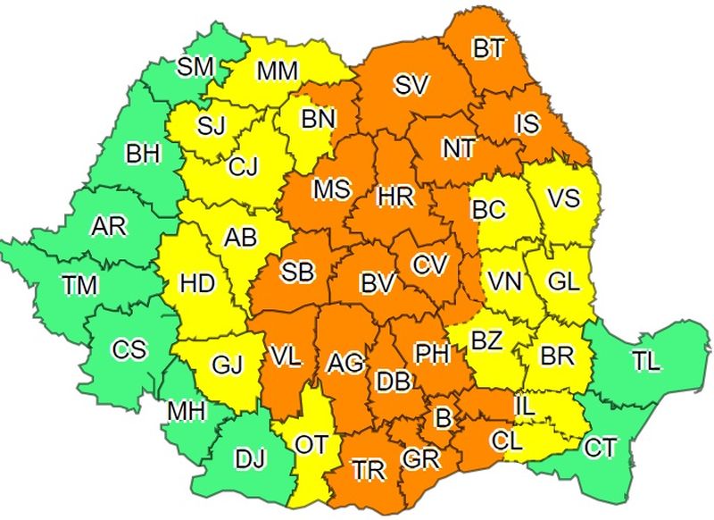 cod portocaliu de vijelii