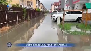 După caniculă, ploi torențiale
