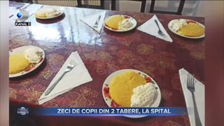Zeci de copii din 2 tabere, la spital