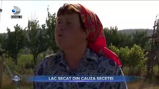 Lac secat din cauza secetei