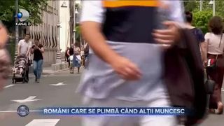 Rom&acirc;nii care se plimbă c&acirc;nd alții muncesc