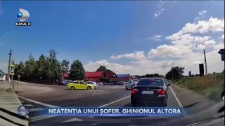 Neatenția unui șofer, ghinionul altora