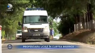 Profesoara ucisă &icirc;n curtea bisericii