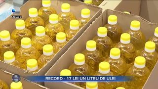 Record - 17 lei un litru de ulei