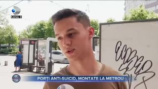 Porți anti-suicid, montate la metrou