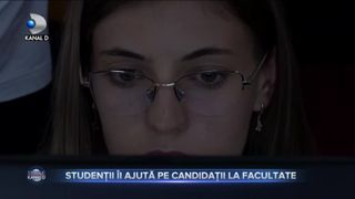 Studenții &icirc;i ajută pe candidații la facultate