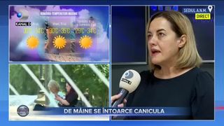 De m&acirc;ine se &icirc;ntoarce canicula