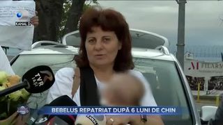 Bebeluș repatriat după 6 luni de chin