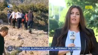 Pilotul supraviețuitor, internat la spital