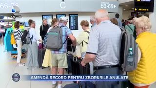 Amendă record pentru zborurile anulate