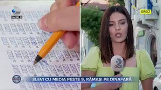 Elevi cu media peste 9, rămași pe dinafară