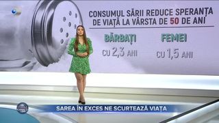 Sarea &icirc;n exces ne scurtează viața