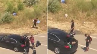 Amendă record pentru bărbații filmați în Mamaia atunci când aruncau gunoaie în spațiul verde. Cum a fost pedepsit gestul lor