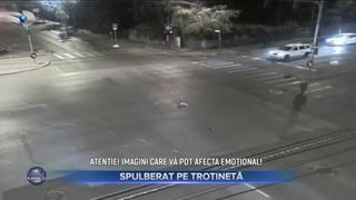 Spulberat pe trotinetă