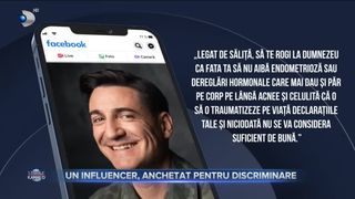 Un influencer, anchetat pentru discriminare