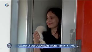 Căldură sufocantă &icirc;n tren - Hidratați-vă