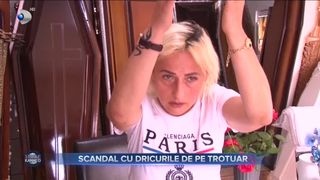 Scandal cu dricurile de pe trotuar