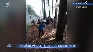 Rom&acirc;nia p&acirc;rjolită- sute de incendii pe zi