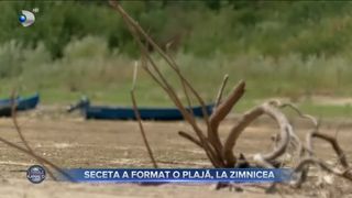 Seceta a format o plajă la Zimnicea