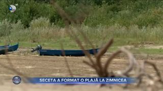 Seceta a format o plajă la Zimnicea
