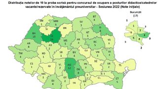 Rezultate Titularizare 2022: Judeţele cu cele mai mari note!