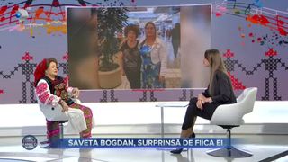 Saveta Bogdan, surprinsă de fiica ei
