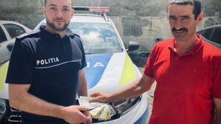 Un bărbat a găsit peste 2.000 de lei în parcarea unui supermarket. A sunat de urgență la poliție să înapoieze banii