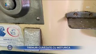 Trenuri curățate cu măturica
