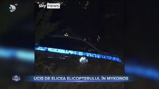 Ucis de elicea elicopterului, în Mykonos