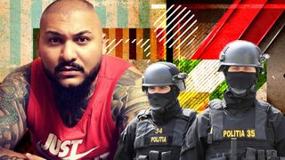 VIDEO - Polițiștii au descins acasă la Dani Mocanu. Manelistul ar fi amenințat un fotbalist &icirc;ntr-un club