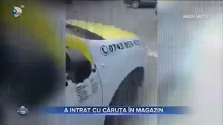 A intrat cu căruța &icirc;n magazin