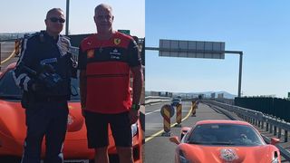 Un polițist român i-a luat permisul unui pilot de curse. Cine este pilotul care mergea cu 230 km/h la volanul unui Ferarri
