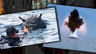 VIDEO Momentul neutralizării unei mine în derivă din largul coastei de la Eforie