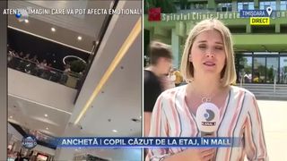 Anchetă - copil căzut de la etaj, în mall