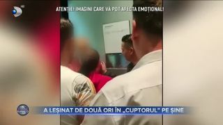 A leșinat de două ori &icirc;n &rdquo;cuptorul&rdquo; pe șine