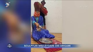 Sculpturi mișcătoare din origami