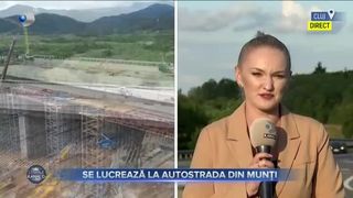 Se lucrează la autostrada din munți