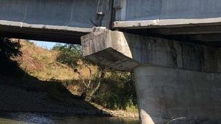 VIDEO - Pod rutier rupt în Caraș-Severin. Circulația a fost oprită