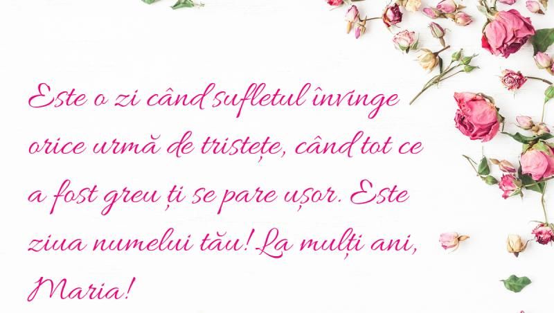 Mesaje, urări şi felicitări pentru Sf. Maria