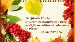 Mesaje, urări şi felicitări pentru Sf. Maria